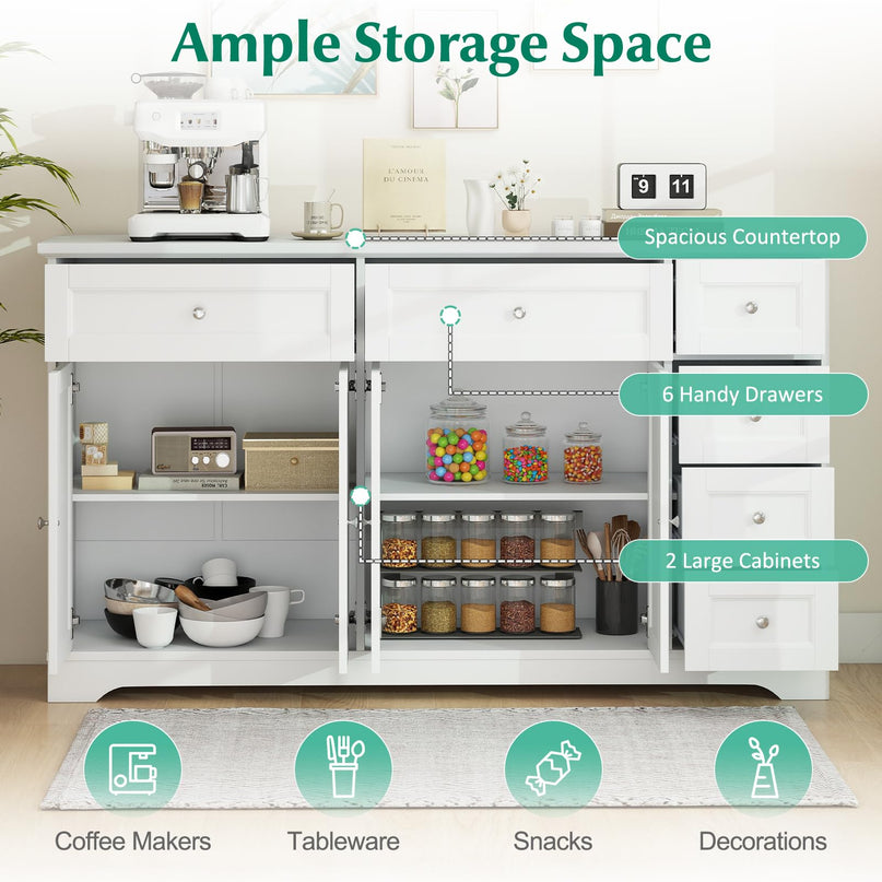 Giantex Large Buffet Cabinet with Storage for Living Room