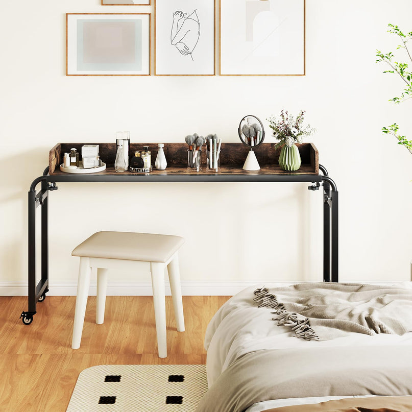 Giantex  81" Queen Size Bed Desk with Adjustable Height and Length