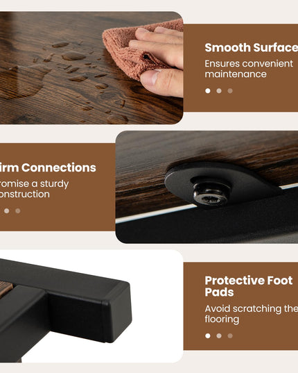 Giantex 6-Tier Industrial Bookcase with Scrollwork Metal Frame & 2 Anti-Tipping Kits