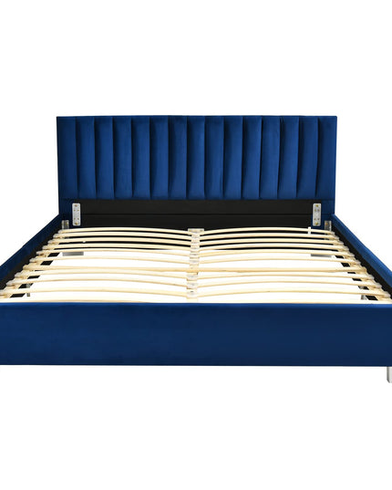 Giantex Upholstered Bed Frame, Full/Queen Size Modern Platform Bed