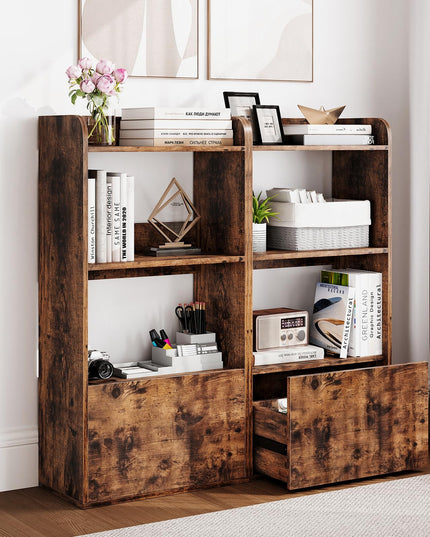 Giantex Bookshelf with Drawer for Living Room