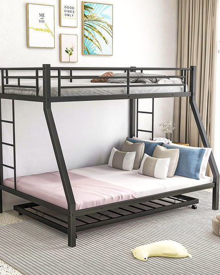 Giantex Twin Over Full Bunk Bed with Trundle