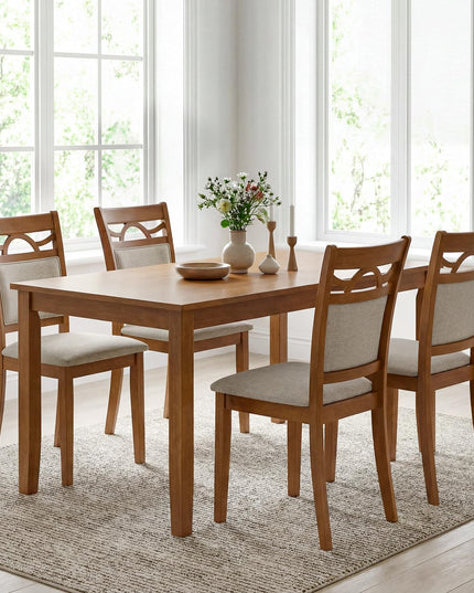 Chaises de salle à manger en bois Giantex de style ferme avec dossiers confortables pour salle à manger ou restaurant