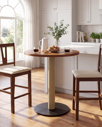 GIANTEX 24" Counter Height Mid-Century Bar Stools Set of 2/4