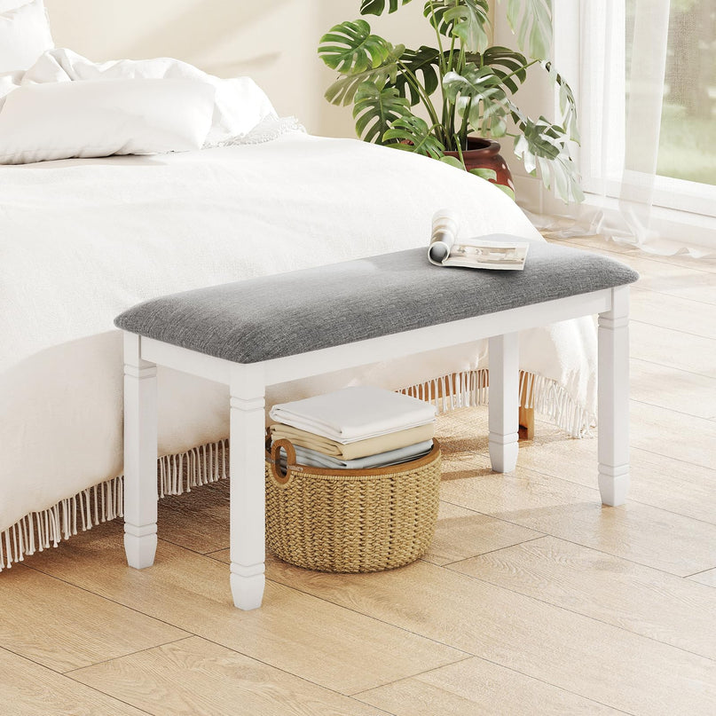 Giantex Upholstered Dining Bench with Padded Seat
