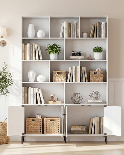 Giantex 68.5" Tall Bookcases and Bookshelves with 2 Doors