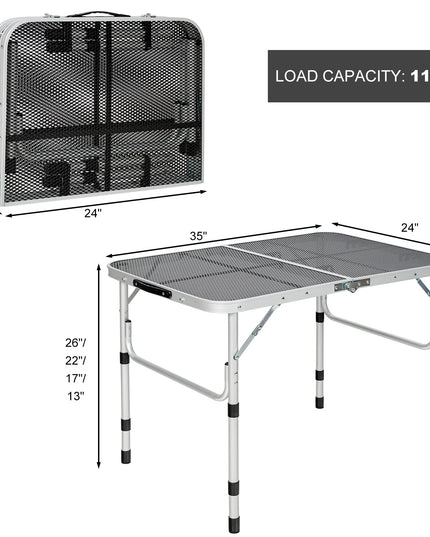Folding Camping Table, Portable Picnic Table