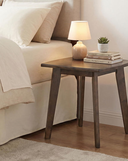 Giantex Canapé Compact Table d'Appoint de Chevet avec Cadre Robuste en Bois d'Hévéa