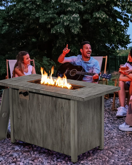 Giantex Outdoor Fire Pit Table - 43 Inch Propane Fire Pit