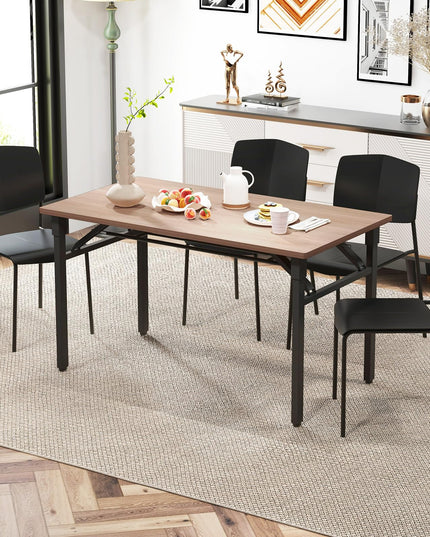 Giantex Stackable Dining Chairs Set, Modern Kitchen Chairs w/Metal Legs & Curved Back, Load up to 350 LBS