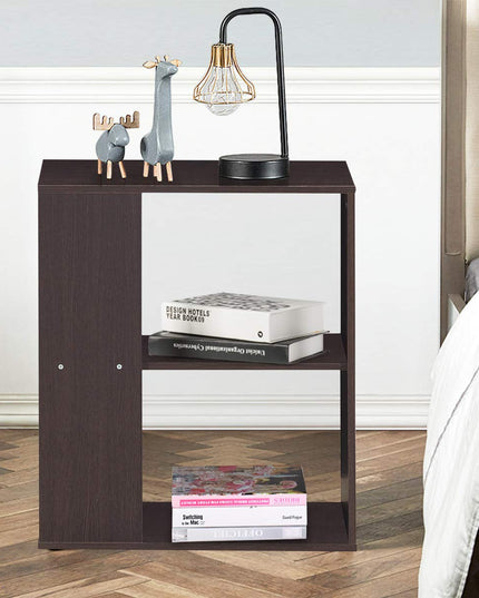 Giantex End Table with Shelves 3-Tier Open Storage