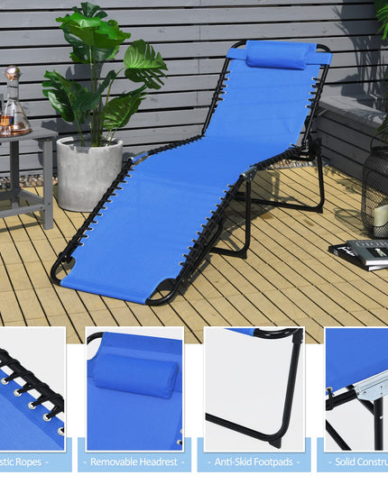 Giantex Chaise Lounge Chair Outdoor - Patio Lounge Chair