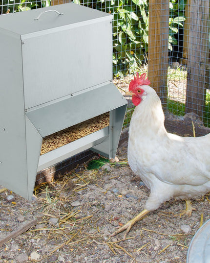 Giantex 50 lbs Galvanized Chicken Feeder