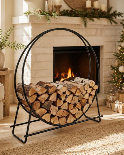 GIANTEX 45" Round Firewood Rack Outdoor