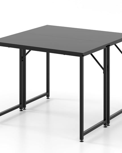 Giantex 6.5 FT Small Conference Table, 2 PCS 40" x 19.5" Rectangular Meeting Table with Heavy-Duty Metal Frame
