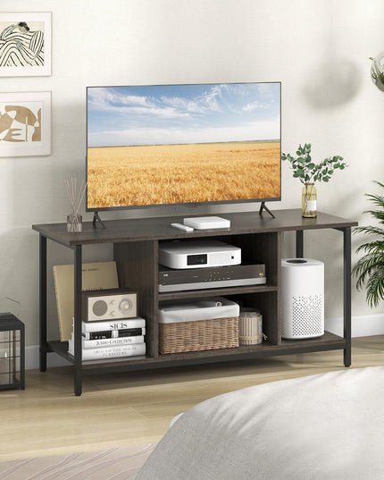 Giantex TV Stand for TV Up to 50” TVs, Entertainment Center with Charging Station, USB & Type C Ports