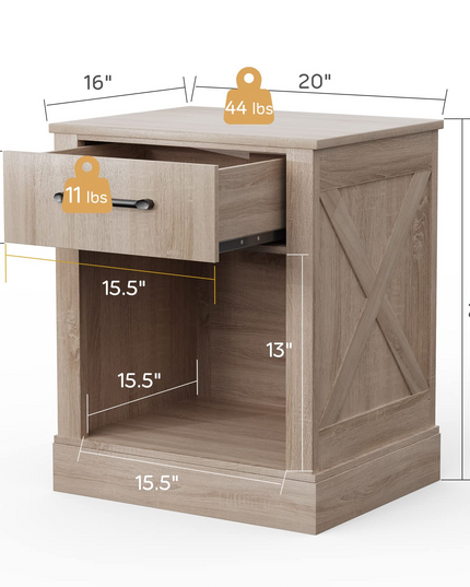 Wooden Sofa Side Table for Bedroom Office Study