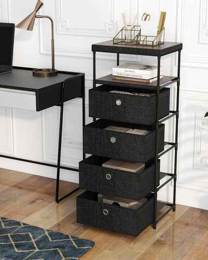 Giantex 4-Drawer Storage Cabinet Slim Storage Organizer