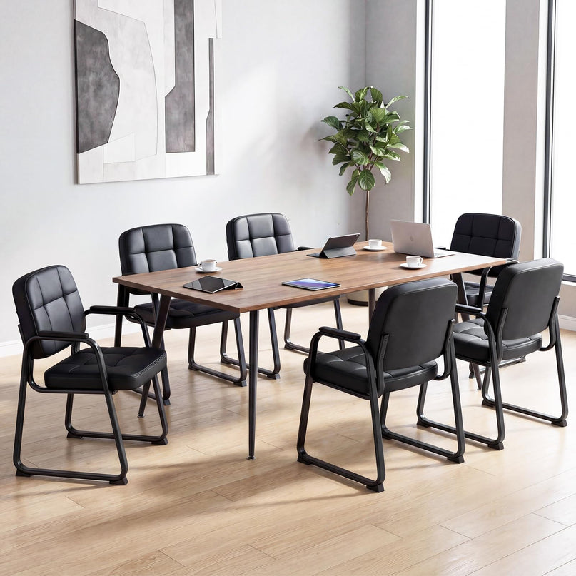 Chaises d'accueil Giantex pour salle d'attente avec accoudoirs rembourrés