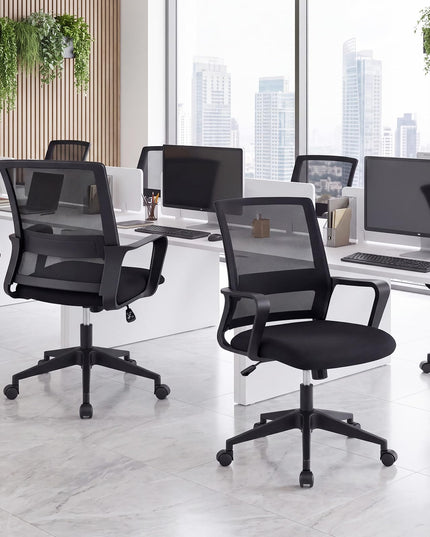 Mesh Office Chair, Mid Back Computer Desk Chair, Ergonomic Executive Chair
