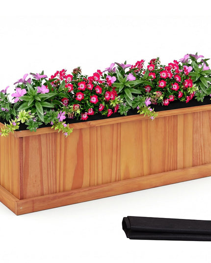 Giantex Outdoor Raised Garden Bed Set of 1/2 (28” x 10” x 10” )