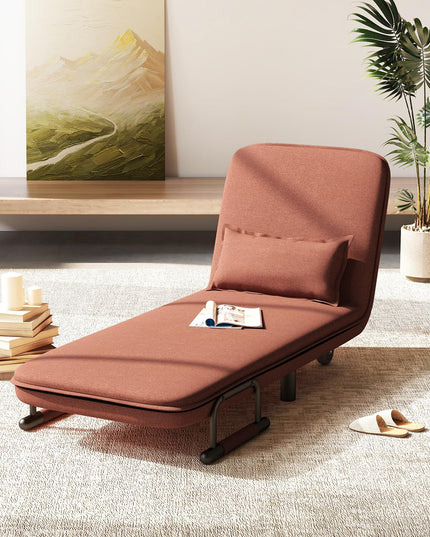 Giantex Convertible Sofa Bed, 3-in-1 Folding Sleeper Chair with 5-Position Adjustable Backrest