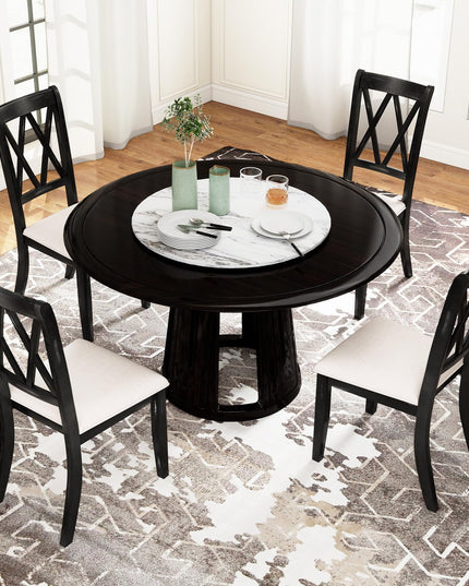 Giantex Wooden Dining Chairs Set of 2/4 for Living Dining Room