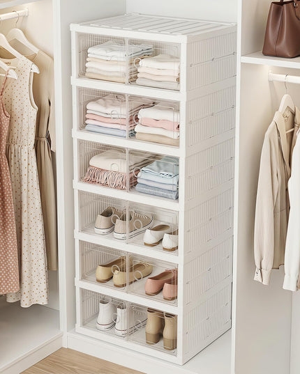 Giantex 6-Tier Folding Shoe Rack Organizer