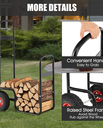 Giantex Firewood Log Cart Carrier