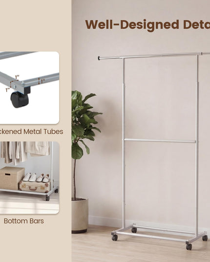 Giantex Extendable Clothes Rack for Dressing Room
