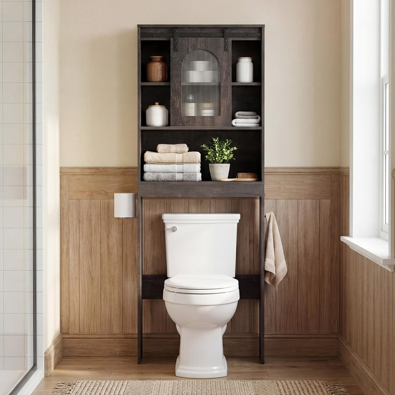 Giantex Over The Toilet Storage Cabinet for Bathroom Laundry