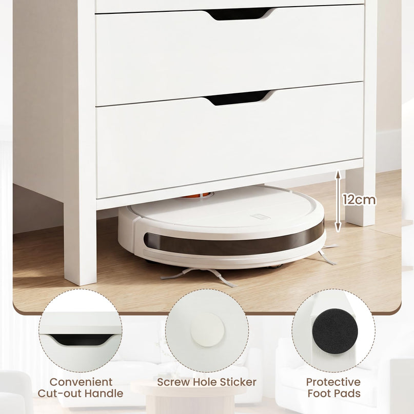Meuble de rangement Giantex à 4 tiroirs profonds pour salon