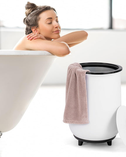 Giantex Towel Warmer for Bathroom - 23L Large Blanket Warmer with 3 Heat Settings, Built-in Timer, Auto Shut Off