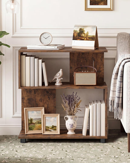 Giantex 3-Tier Geometric Bookshelf for Living Room