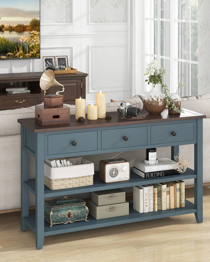 Giantex 50" Farmhouse Entryway Table, Narrow Console Table