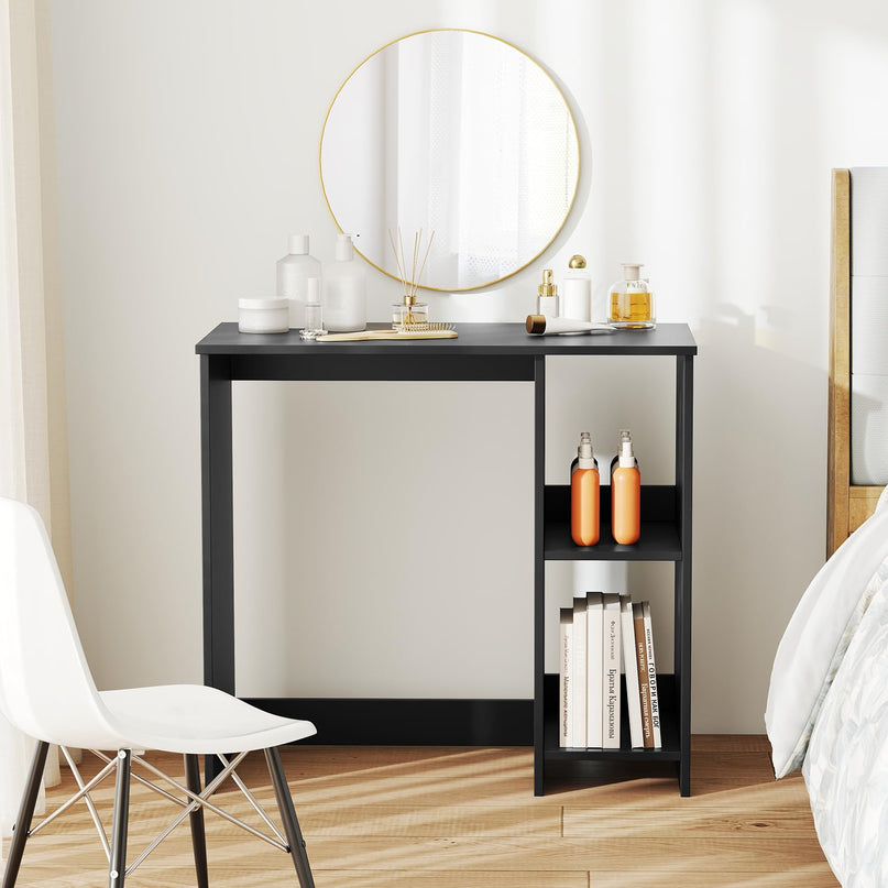 Giantex Small Desk with Storage for Small Spaces