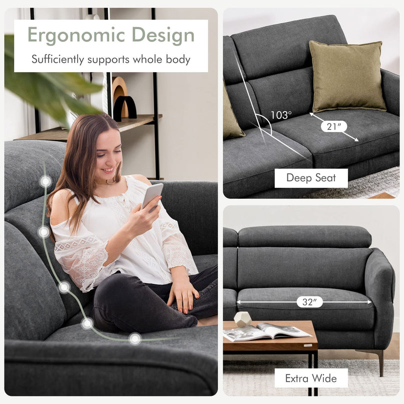 Giantex Sofa Couch and Accent Chairs Set