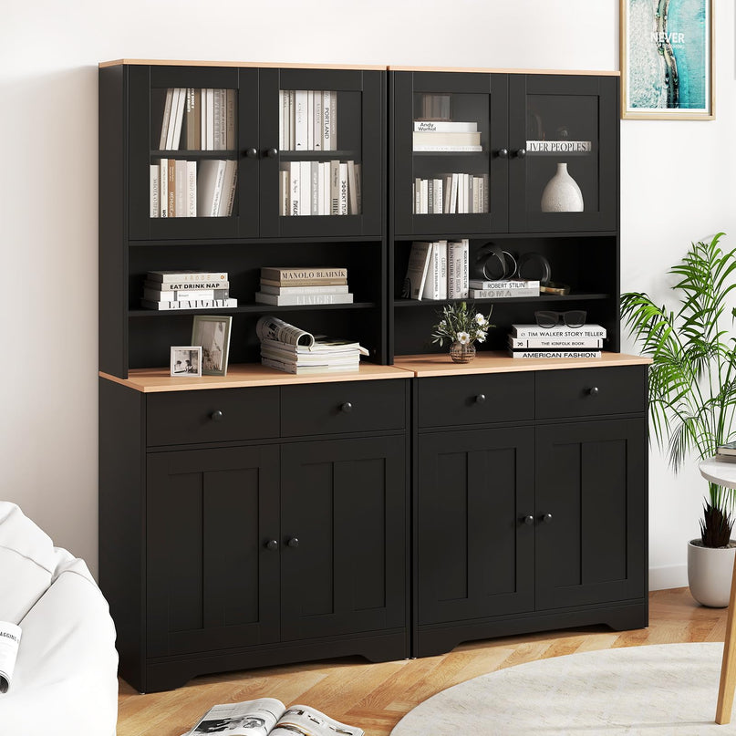 Giantex 67" Kitchen Pantry Cabinet for Dining Room