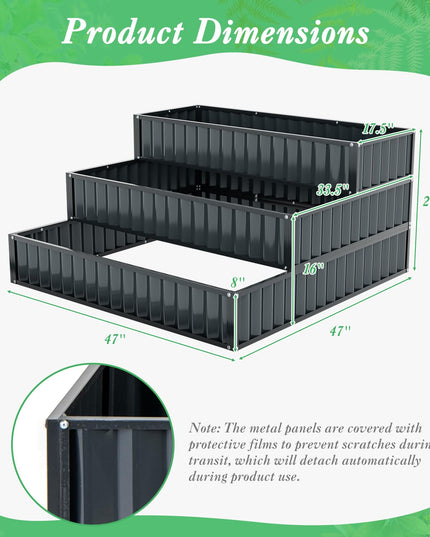 Giantex 3 Tier Raised Garden Bed