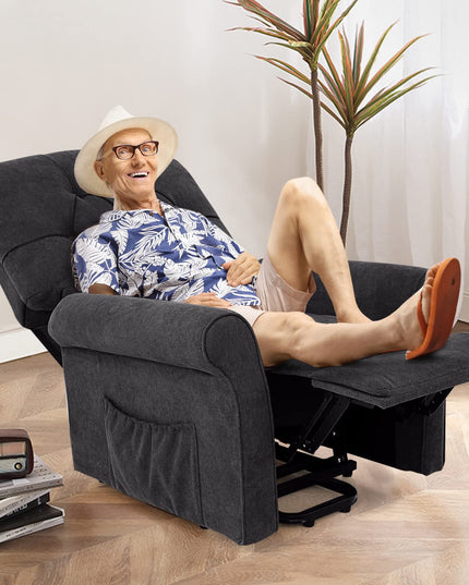 Giantex Power Lift Chair Electric Recliner for Elderly, Adjustable Backrest Footrest