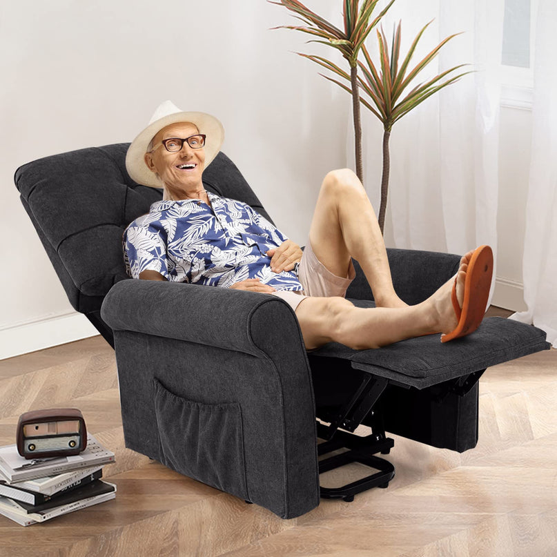 Giantex Power Lift Chair Electric Recliner for Elderly, Adjustable Backrest Footrest