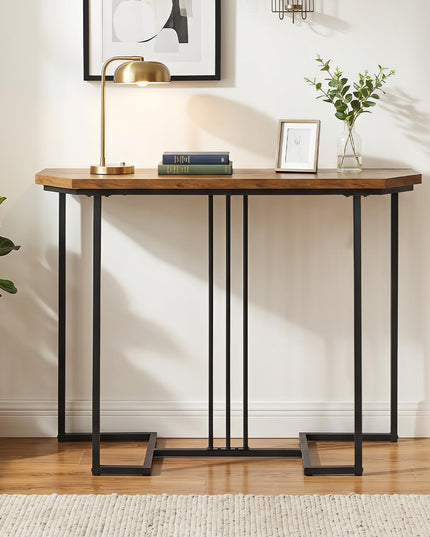 GIANTEX Modern Gold Console Table 44" Narrow Entryway Table