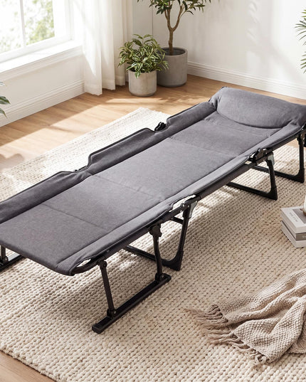 Giantex Folding Patio Lounge Chair with 6 Backrest Positions