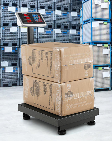 Giantex 660lbs Weight Computing Digital Scale Floor Platform Scale for Weighing Luggage Package Shipping