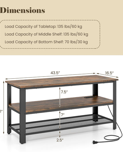 Giantex TV Stand for Bedroom, Entertainment Center for TVs up to 50”