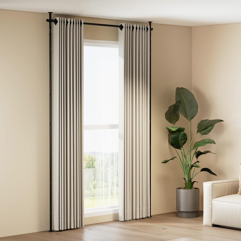 Giantex Room Divider Curtain Rod for Room Separation in Apartment