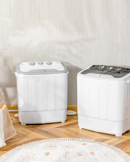 Giantex Portable Washing Machine, 13lbs Mini Twin Tub