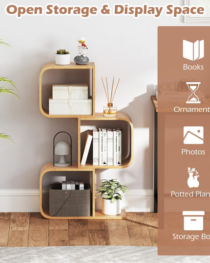 Giantex S Shaped Bookcase