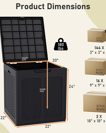 Giantex 39 Gallon Outdoor Storage Box