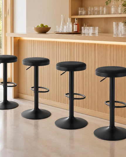 GIANTEX Modern Swivel Adjustable Height Bar Stools Set of 2/4